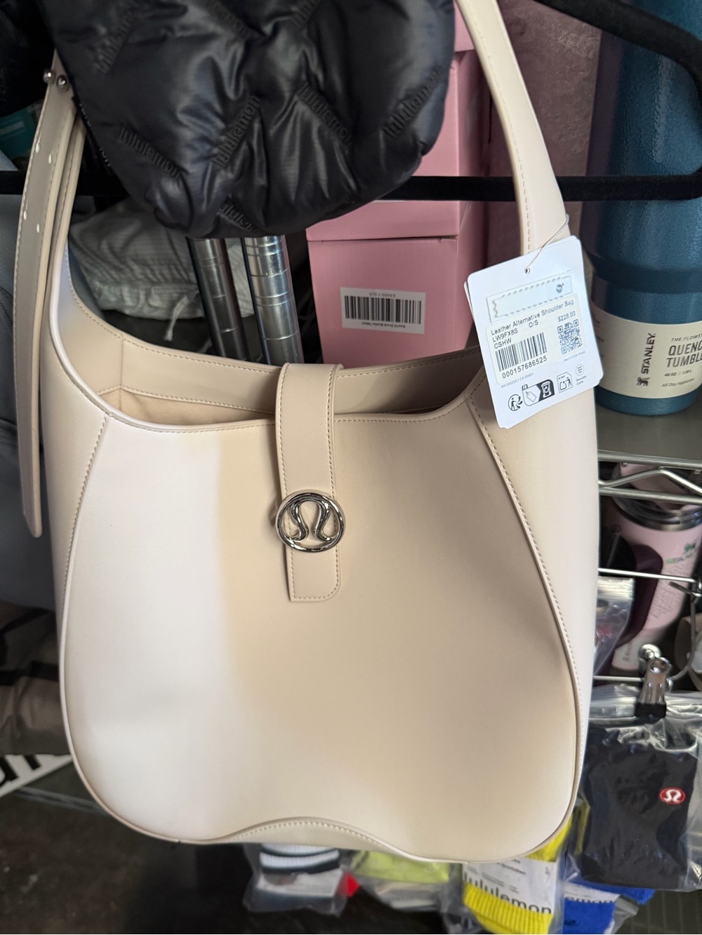 ✨ Lululemon Leather Alternative Shoulder Bag – Cashmere – NWT ✨